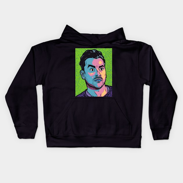 Pop Art David Kids Hoodie by turddemon